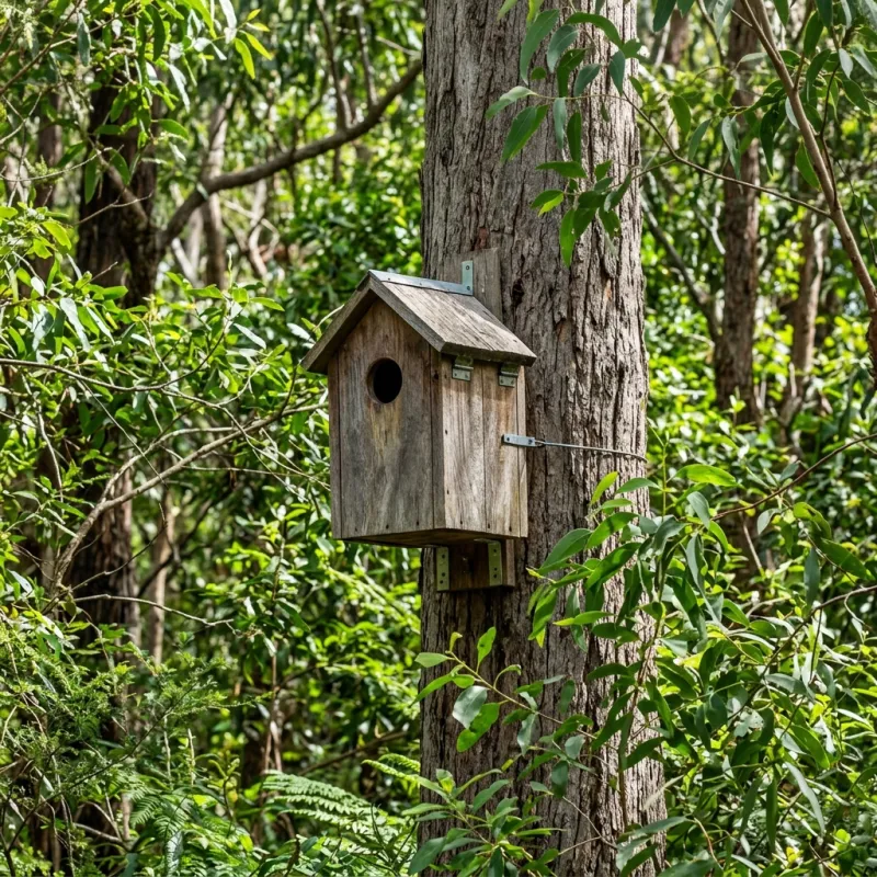 Animal nesting box installed as a humane alternative to a Endeavour Hills roof cavity